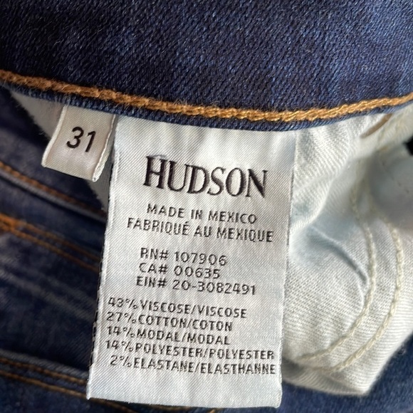 Hudson Midrise Ankle Super Skinny Jeans Sz 31 - Picture 9 of 9